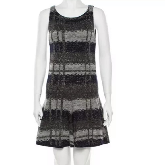Alice + Olivia Striped Sparkly Mini Dress (S) - Picture 1 of 4